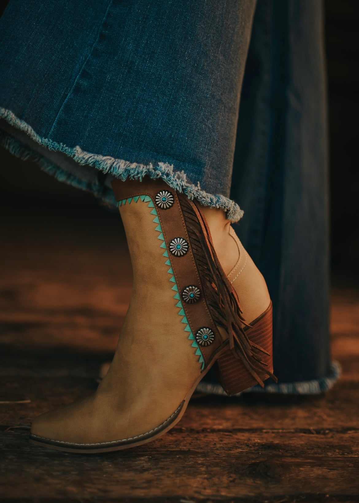 The Lambert Booties Vintage Buckskin Boutique